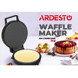Вафельниця Ardesto 1200 Вт чорна (SM-L100RCONE) - мініатюра 3