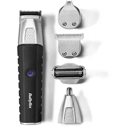 Набір для стрижки Babyliss Lithium Power для бороди, вусів, голови, носа і тіла чорний (MT812E) - мініатюра 2