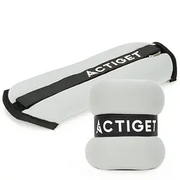 Обважнювачі-манжети для ніг та рук Actiget 2 x 1 кг ACT0128 Grey/Black