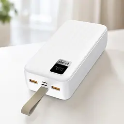 Повербанк із швидкою зарядкою, 40000mAh / Зовнішній акумулятор 22,5W KP-93 / Power bank 2хUSB - мініатюра 2