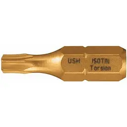 Насадка викруткова USH Isotin Torx T40x25 мм Torsion титанове покриття 10 шт. (UUSG0022399)