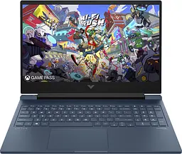 Ноутбук HP Victus 16-s1019ru 16.1" FHD IPS,300n/Ryz7 8845HS (5.1)/32Gb/SSD512Gb/RTX 4050,6GB/Подсв/DOS/Синий (B83BNEA)