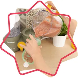 Паучі для пюре Badabulle різнокольорові (B004500) - мініатюра 9