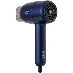 Фен Adler AD 2279b blue 1800Вт/ 2 швидкості/ хол.обдув/ темп.режимів-2/іонізація/ насадки - 1 шт. - мініатюра 3