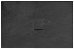Душовий піддон Rea black Stone 80x100 REA-K9756, Чорний
