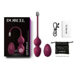 Вагінальні кульки з вібрацією Dorcel LOVE BALLS PLUM Dorcel SO7388 93396 - мініатюра 6