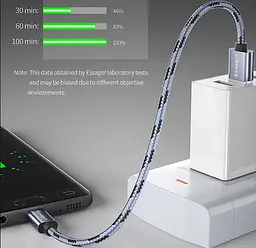 Зарядний кабель Tiger ESSAGER USB Type-C 3A 2метра - мініатюра 4