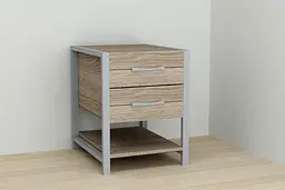 Тумба універсальна Ferrum-decor Вів'єн 2/1 50x41x40 сірий ДСП Дуб Сонома Трюфель 16мм (FRD-104184) - мініатюра 3
