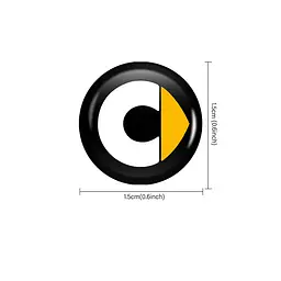 Наклейка з логотипом Smart для автоключів d=15 мм Пластикова об'ємна (Завод) - мініатюра 2