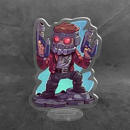 Акрилова колекційна фігурка Чібі Chibi Вартові Галактики Пітер Квілл 10 cм - мініатюра 2