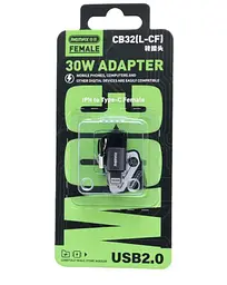Адаптер Remax CB32 Lightninig(M) to Type-C(F) OTG Adaptor - мініатюра 2