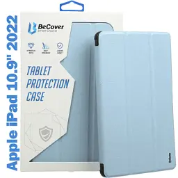 Чохол до планшета BeCover Tri Fold Soft TPU mount Apple Pencil Apple iPad 10.9" 2022/24/11" 2025 Light Blue (708464)