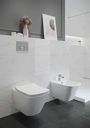 Унітаз підвісний CET B220 Cersanit City Square CleanOn з дюропластовим Slim сидінням SoftClose+QuickRelease 30412 - мініатюра 4