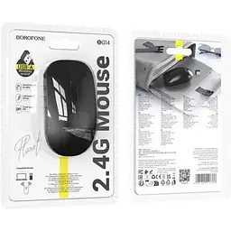 Бездротова миша Borofone BG14 Planet 2.4 ГГц + чорна Bluetooth - мініатюра 4