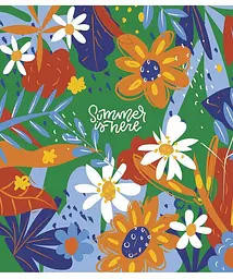 Зошит загальний Школярик Genius Summer is Here у клітинку 80 аркушів 5 шт. (080-3225K) - мініатюра 2