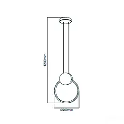 Світлодіодна люстра FOREVER 11W Horoz Electric - мініатюра 2