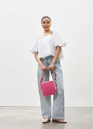 Жіноча кросбоді сумка Sambag Frame рожева 20 × 20 × 8 см (50223406) - мініатюра 2