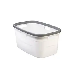 Кошик для білизни Motek білий (MT-02)