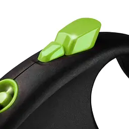 Рулетка Flexi Black Design для собак стрічка розмір S 5 м зелена - мініатюра 3