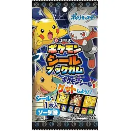 Японская жвачка Coris Pokemon Seal Book Gum Soda Japan