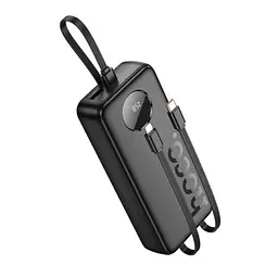 Зовнішній аккумулятор HOCO J132A Sabio 22.5W+PD20W fully compatible power bank with 3 cables(20000mAh) чорний