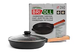 Сковорода чавунна Brizoll Optima Lids O2640P-C 26 см