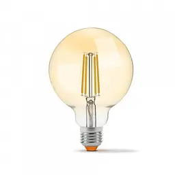 LED лампа VIDEX Filament G95FAD 7W E27 2200K дімерна бронза - мініатюра 2