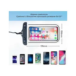 Чохол до мобільного телефона XoKo Waterproof Universal 6.9 (XK-UWPC-BK-69) - мініатюра 2