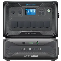 Комплект зарядна станція BLUETTI AC300 + додаткова батарея B300K battery module