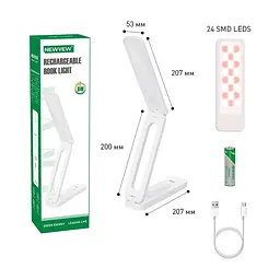 Настільна лампа NEWVEW NV-J14 1200mAh White (NWVW-NV-J14-WH) - мініатюра 6