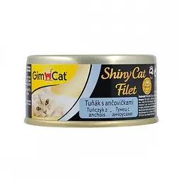 Вологий корм для котів GimCat Shiny Cat Filet 70 г (тунець та анчоус)