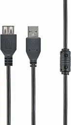Кабель-подовжувач Cablexpert USB 2.0 AM/AF 3м ferrit (CCF-USB2-AMAF-10) - мініатюра 2