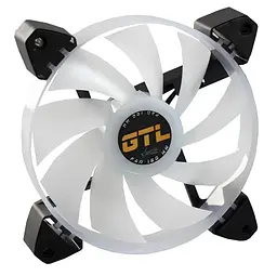 Вентилятор GTL 120 мм Multicolor B3, White/Black (GTL-120LMCB3P ARGB) - мініатюра 2
