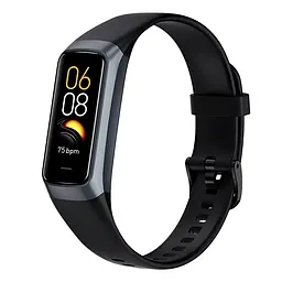 Фітнес-браслет Lemfo C60 з AMOLED-дисплеєм та пульсоксиметром (Чорний)
