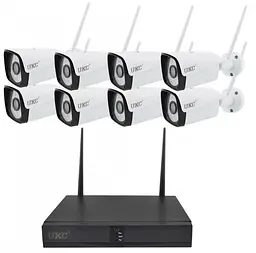 Комплект відеоспостереження бездротовий 1080P UKC CAD-6678 WiFi на 8 камер (5519)