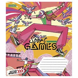 Набір зошитів 1 Вересня Sport games в клітинку 18 аркушів 25 шт. (766571) - мініатюра 4