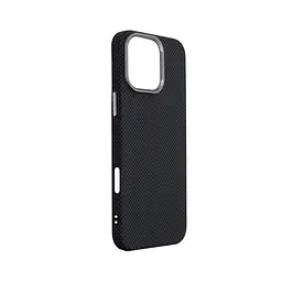 Карбоновый чехол для Apple iPhone 16 Pro Max, LikeCarbon2 MagCase, черный, тонкий защитный чехол-панель из поликарбоната с магнитами N52, MagSafe, противоударный, совместим с беспроводной зарядкой, приподнятые края для защиты камеры, ArmorStandart (ARM88382) - мініатюра 3