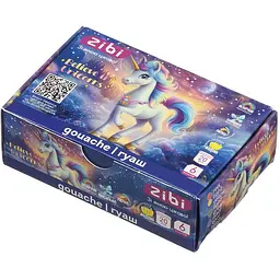 Гуаш ZiBi Unicorn 6 кольорів х 20 мл (ZB.6624)