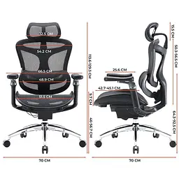Ігрове крісло Sihoo DORO C300 Pro Mesh Black (DORO-C300-PRO-M101) - мініатюра 7