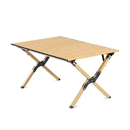 Складний стіл Naturehike розмір M (CNK2300JU010) 86x60см, алюміній, бежевий