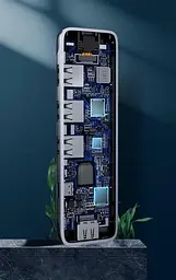 Конвертер адаптер Ugreen CM285 Usb-C Hub to 3 Usb 3.0 + HDMI хаб перетворювач - мініатюра 5