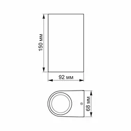 Світильник архітектурний Videx LED AR032 IP54 6W 2700K (VL-AR032-062B) - мініатюра 3