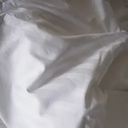 Комплект постільної білизни страйп сатин 100% бавовна білий White - двоспальний - мініатюра 2