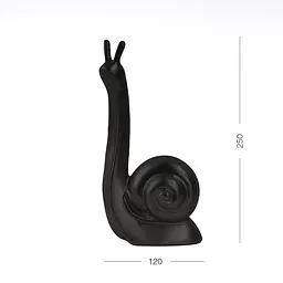 Декоративна статуетка MBM My Home Равлик чорна (DH-ST-24 M BLACK) - мініатюра 2