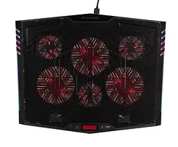 Охлаждающая подставка для ноутбука 17.3 дюймов 2E Gaming CPG005 6xFan RGB LED - мініатюра 3