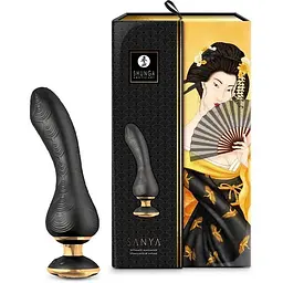 Вібратор для точки G Shunga Sanya Black Гнучкий ствол - мініатюра 7