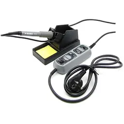 Паяльник WEP 908D з підставкою 65W, цифрова індикація, аналогове регулювання t 200-480 гр C, жало, з портативним блоком управління - мініатюра 3