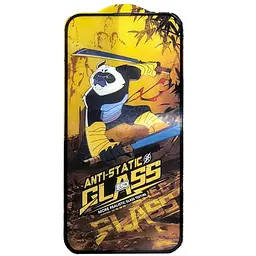 Захисне скло 5D Anti-static Panda (тех.пак) для Apple iPhone 15 Plus / 16 Plus (6.7) Чорний