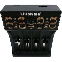 Зарядний пристрій LiitoKala Lii-402 універсальний, для 4 акумуляторів AA AAA 18650, з Power Bank - мініатюра 7