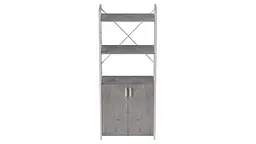 Етажерка 3/60 Ferrum-decor Серії Конект із тумбою 144x60x28 Білий ДСП Бетон (FRD-104455) - мініатюра 4